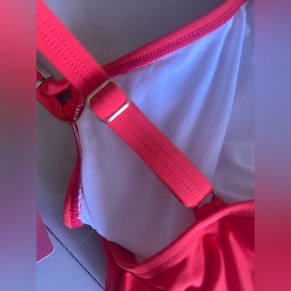 MAIDENFORM red Tankini Swim Top Size 38C summer pool cruise - Picture 6 of 16